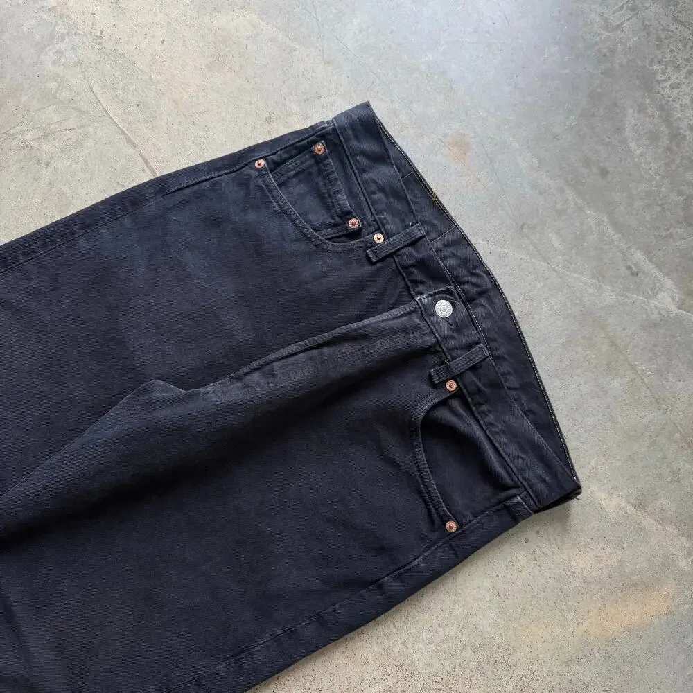 Vintage 90’s Levi’s 501 Straight Leg Retro Black Jeans Size 33x30 Made in USA
